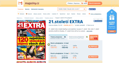 Desktop Screenshot of 21-stoleti-extra.magaziny.cz