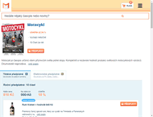 Tablet Screenshot of motocykl.magaziny.cz