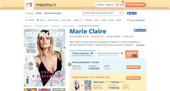 Desktop Screenshot of marie-claire.magaziny.cz