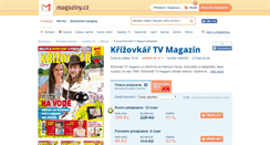 Desktop Screenshot of krizovkarsky-tv-magazin.magaziny.cz